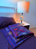 Traditional Luxury Hand Embroidered Cotton Nakshi Kantha Quilt (#PA04302600003)
