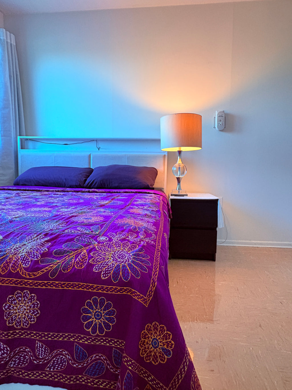Traditional Luxury Hand Embroidered Cotton Nakshi Kantha Quilt (#PA04302600002)